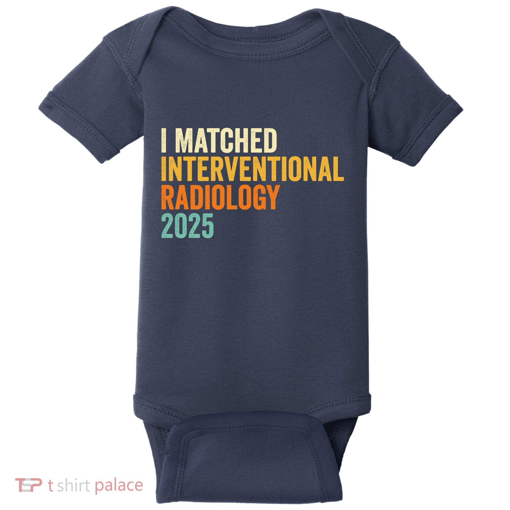I Matched Interventional Radiology 2025 Retro Cute Match Day Baby Bodysuit