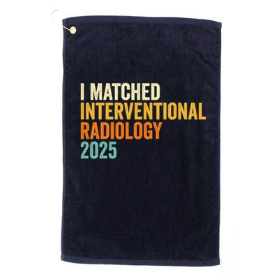 I Matched Interventional Radiology 2025 Retro Cute Match Day Golf Towel