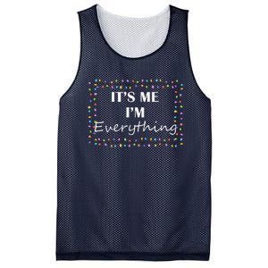 ItS Me IM EverythingCouple Matching Xmas Lights Mesh Reversible Basketball Jersey Tank