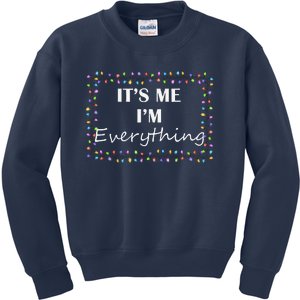 ItS Me IM EverythingCouple Matching Xmas Lights Kids Sweatshirt