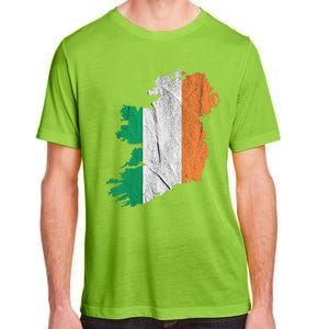 Ireland Map Irish Flag Ireland Trip Souvenir Irish Roots Cool Gift Adult ChromaSoft Performance T-Shirt