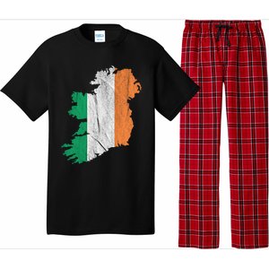 Ireland Map Irish Flag Ireland Trip Souvenir Irish Roots Cool Gift Pajama Set