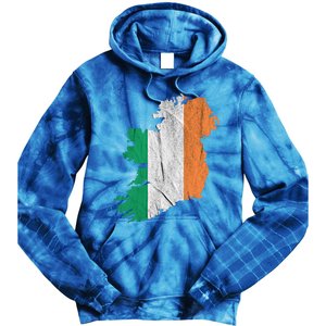 Ireland Map Irish Flag Ireland Trip Souvenir Irish Roots Cool Gift Tie Dye Hoodie