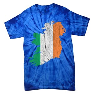 Ireland Map Irish Flag Ireland Trip Souvenir Irish Roots Cool Gift Tie-Dye T-Shirt