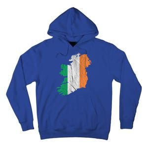 Ireland Map Irish Flag Ireland Trip Souvenir Irish Roots Cool Gift Tall Hoodie