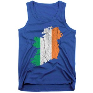 Ireland Map Irish Flag Ireland Trip Souvenir Irish Roots Cool Gift Tank Top