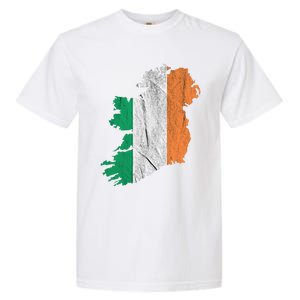 Ireland Map Irish Flag Ireland Trip Souvenir Irish Roots Cool Gift Garment-Dyed Heavyweight T-Shirt