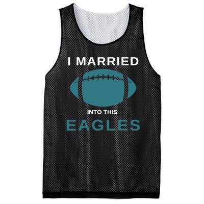 I Married Into This Eagles Funny Quotes Mesh Reversible Basketball Jersey Tank