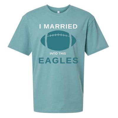 I Married Into This Eagles Funny Quotes Sueded Cloud Jersey T-Shirt