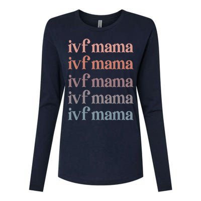 Ivf Mama Ivf Transfer Day Embryo Transfer Ivf Mom Womens Cotton Relaxed Long Sleeve T-Shirt