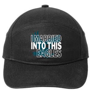 i married into this eagles design Quote apparel cool saying 7-Panel Snapback Hat