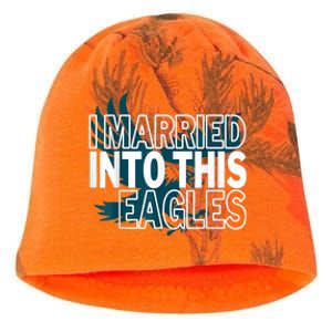 i married into this eagles design Quote apparel cool saying Kati - Camo Knit Beanie