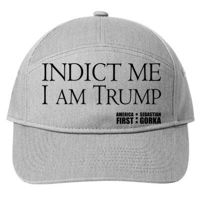 Indict Me I Am Trump America First 7-Panel Snapback Hat