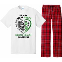 In May I Wear Green Mental Health Awareness Therapist Pajama Set