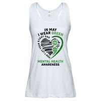 In May I Wear Green Mental Health Awareness Therapist Ladies Essential Flowy Tank