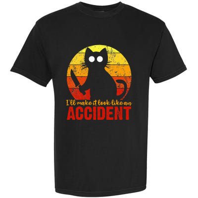 ILl Make It Look Like An Accident Halloween Gory Cat Garment-Dyed Heavyweight T-Shirt