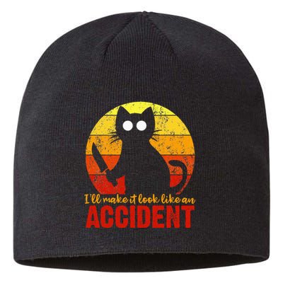 ILl Make It Look Like An Accident Halloween Gory Cat Sustainable Beanie