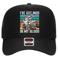 I've mud in my blood ATV dirt bike four wheeler funny quad High Crown Mesh Back Trucker Hat