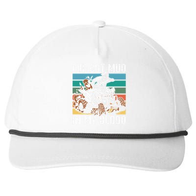 I've mud in my blood ATV dirt bike four wheeler funny quad Snapback Five-Panel Rope Hat