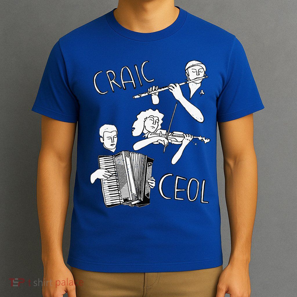 Ireland Musical Instruments, Traditional Irish Folk Music  T-Shirt