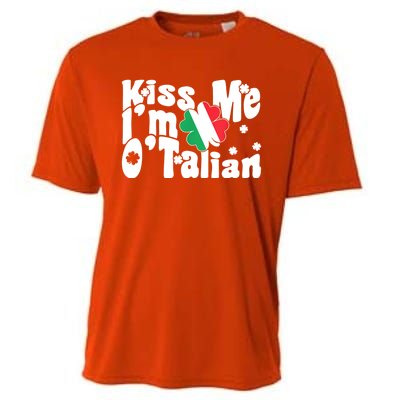 Iss Me I'm O'Talian Funny Italian St Patrick's Day Cooling Performance Crew T-Shirt