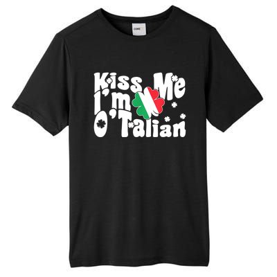 Iss Me I'm O'Talian Funny Italian St Patrick's Day Tall Fusion ChromaSoft Performance T-Shirt