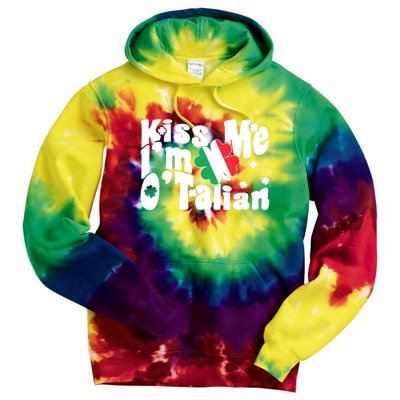 Iss Me I'm O'Talian Funny Italian St Patrick's Day Tie Dye Hoodie