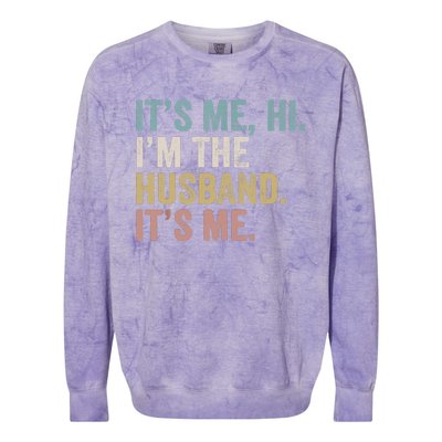 It's Me I'm The Husband It's Me Colorblast Crewneck Sweatshirt