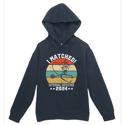 I Matched Internal Medicine 2024 Medical Resident Match Day Urban Pullover Hoodie