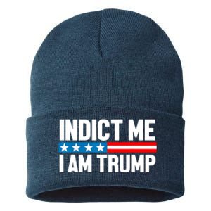 Indict Me I Am Trump Pro Trump 2024 Sustainable Knit Beanie