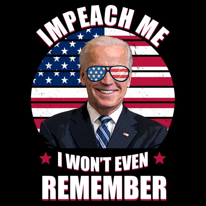 Impeach Me I Won't Even Remember Joe Biden American Flag Funny 16 in Basic Backpack
