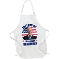 Impeach Me I Won't Even Remember Joe Biden American Flag Funny Apron