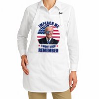 Impeach Me I Won't Even Remember Joe Biden American Flag Funny Apron