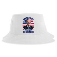 Impeach Me I Won't Even Remember Joe Biden American Flag Funny Sustainable Bucket Hat