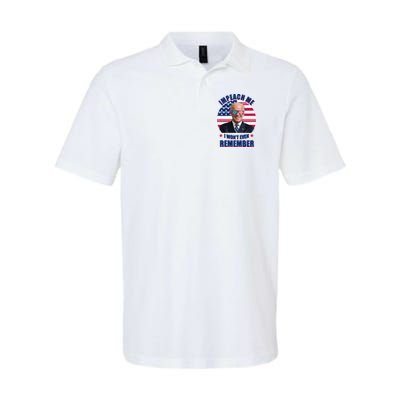 Impeach Me I Won't Even Remember Joe Biden American Flag Funny Polo