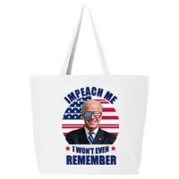 Impeach Me I Won't Even Remember Joe Biden American Flag Funny 25L Jumbo Tote