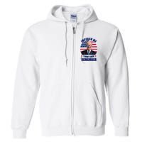 Impeach Me I Won't Even Remember Joe Biden American Flag Funny Full Zip Hoodie
