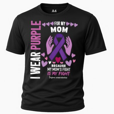 In May I Wear Purple For My Mom Lupus Awareness Lupus Fighter Lupus Supporter Performance Shirt