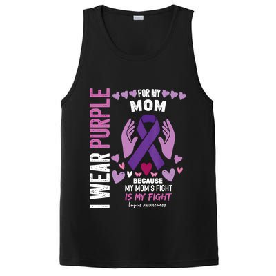In May I Wear Purple For My Mom Lupus Awareness Lupus Fighter Lupus Supporter PosiCharge Competitor Tank