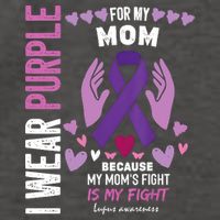 In May I Wear Purple For My Mom Lupus Awareness Lupus Fighter Lupus Supporter Vector Backpack