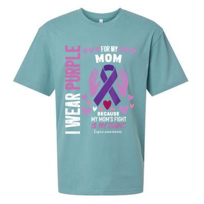 In May I Wear Purple For My Mom Lupus Awareness Lupus Fighter Lupus Supporter Sueded Cloud Jersey T-Shirt