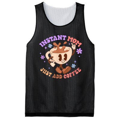 Instant Mom Just Add Coffee Mother's Day Mesh Reversible Basketball Jersey Tank