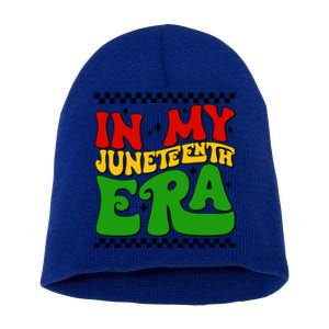 In My Junenth Era Groovy African American Gift Short Acrylic Beanie