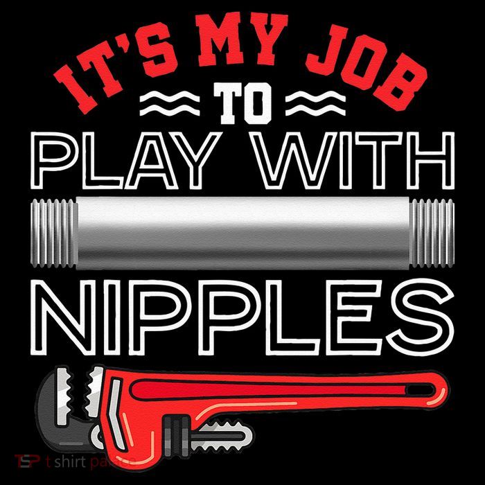 It's My Job To Play With Nipples Funny Plumbing Service Zip Tote Bag