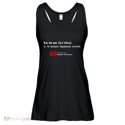 It Means Japanese Sword Ladies Essential Flowy Tank
