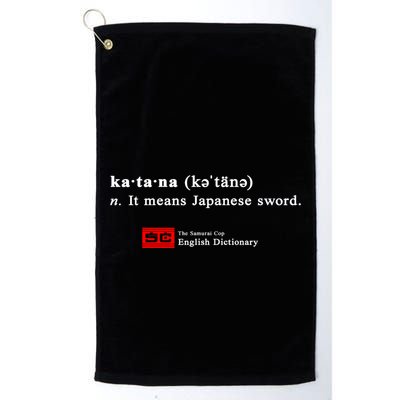 It Means Japanese Sword Golf Towel