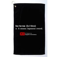 It Means Japanese Sword Golf Towel