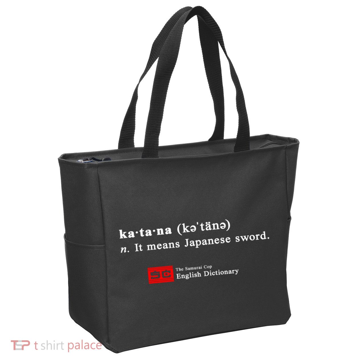It Means Japanese Sword Zip Tote Bag