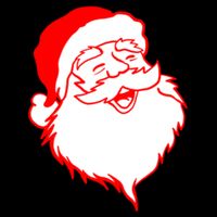 In My Jolly Era Merry Christmas Retro Santa Claus Gift Drawstring Bag