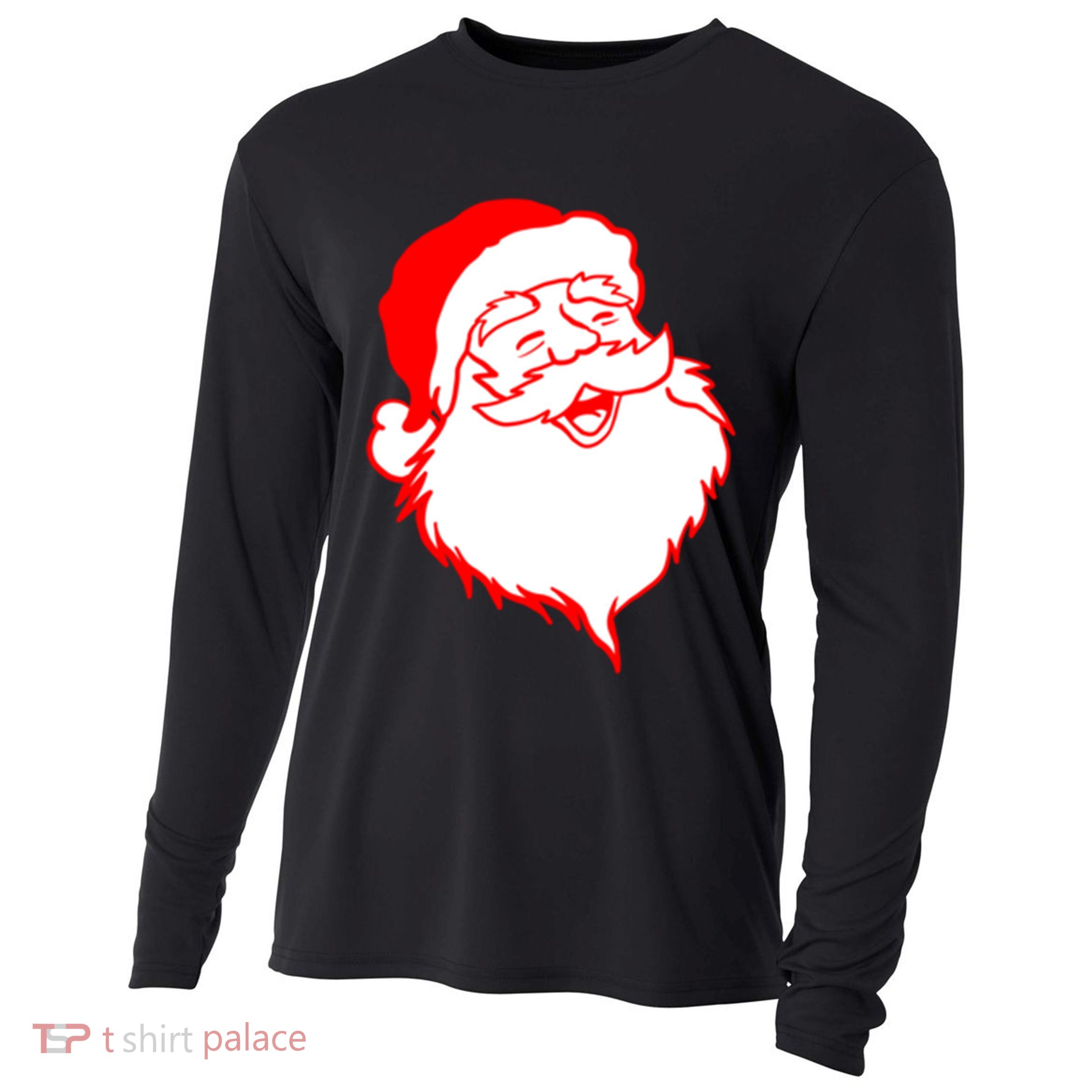 In My Jolly Era Merry Christmas Retro Santa Claus Gift Cooling Performance Long Sleeve Crew